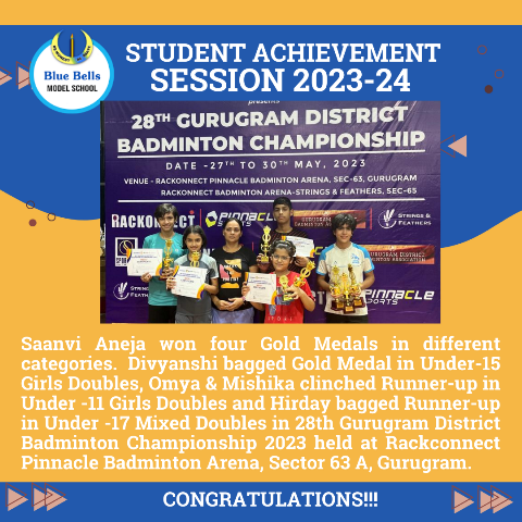 28th Gurugram District Badminton Championship 2023 